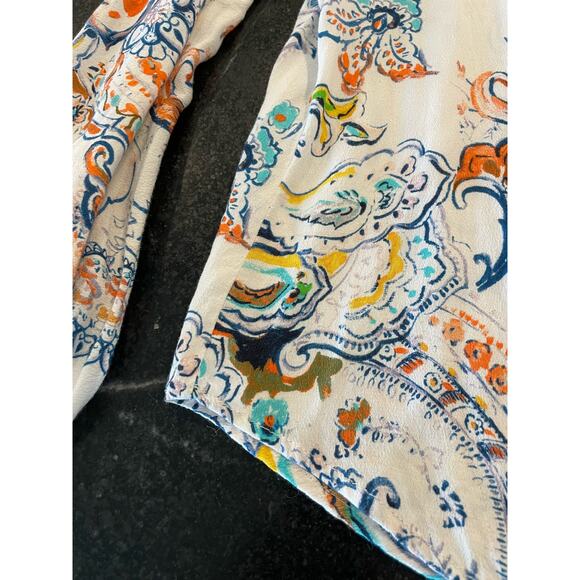 Karen Kane Pacific Sunrise Floral Print tie front top Size XL - Picture 3 of 7